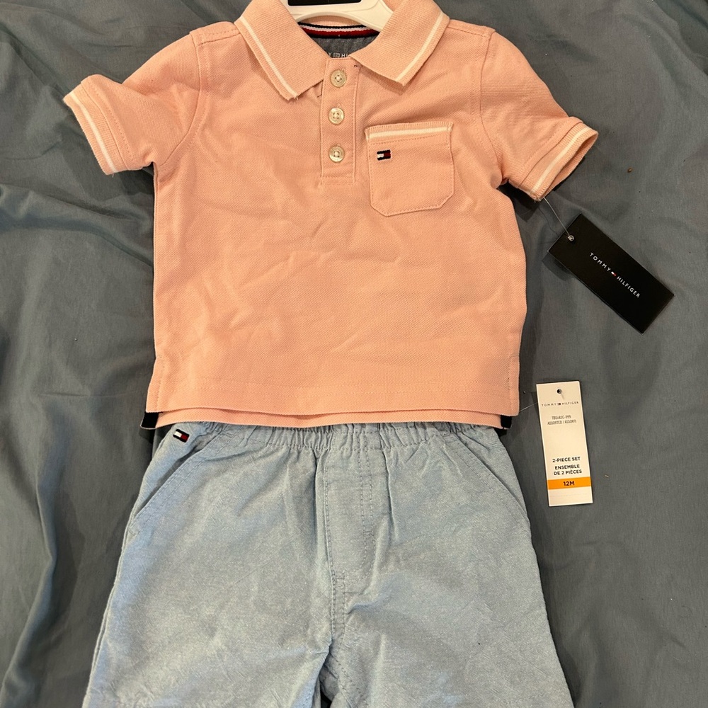 Tommy Hilfiger Light Pink Polo Shirt for Kids